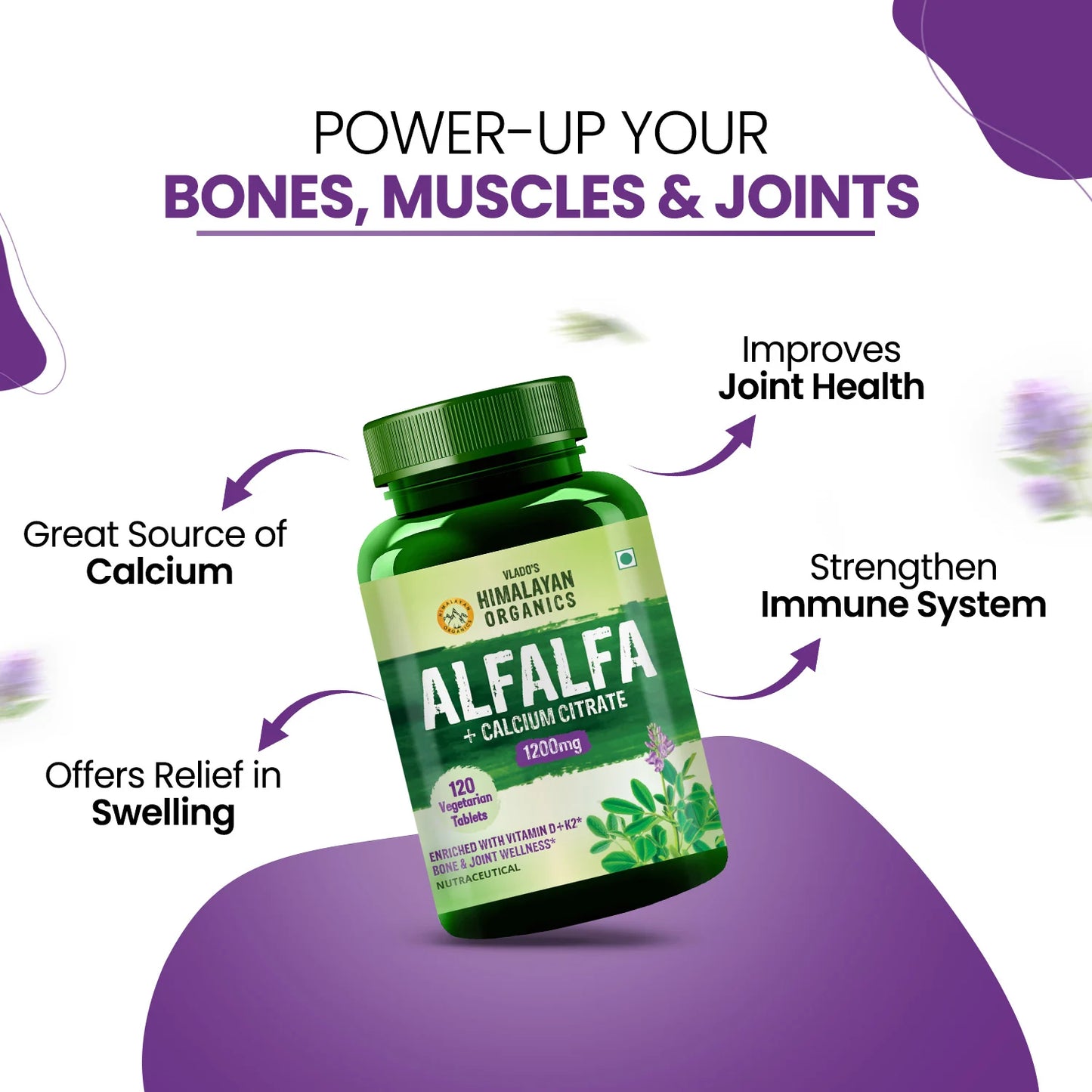 Vlado’s Himalayan Organics Alfalfa Calcium Supplement