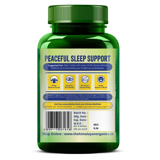 Vlado’s Himalayan Organics Melatonin 10mg + Tagar 250mg - Potent Sleep Aid Formula