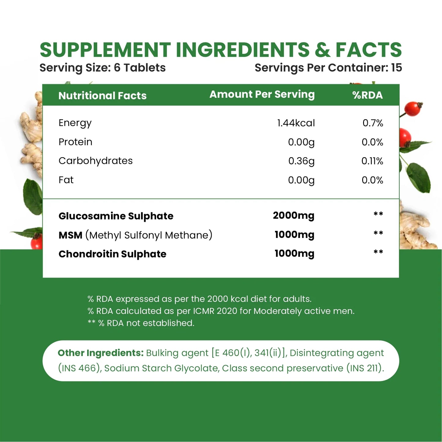 Vlado’s Himalayan Organics Glucosamine Chondroitin MSM