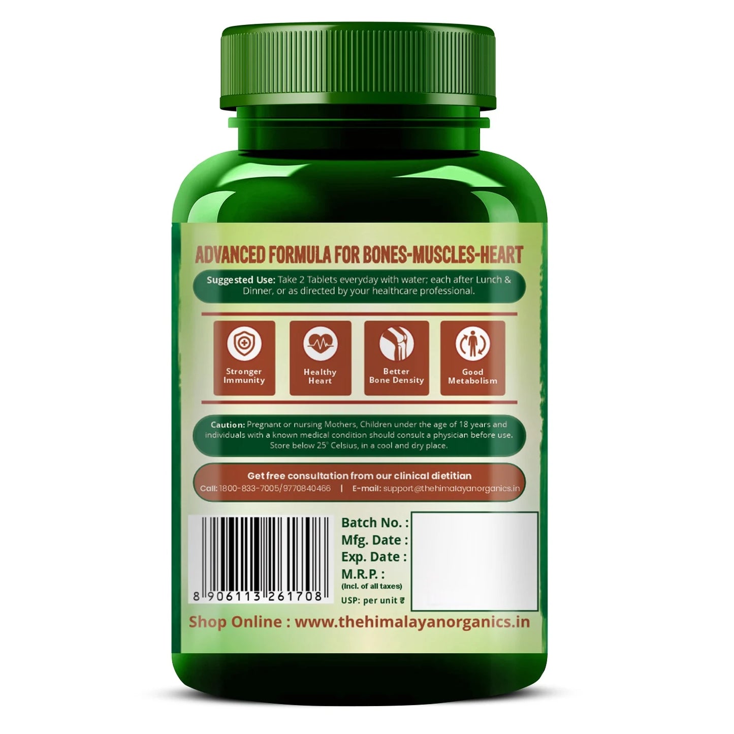 Vlado's Himalayan Organics Calcium + Magnesium + Zinc