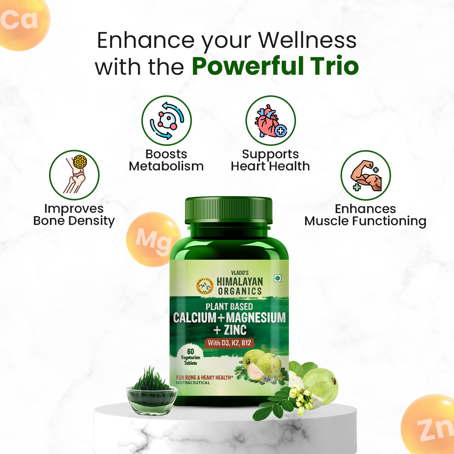 Vlado's Himalayan Organics Calcium + Magnesium + Zinc