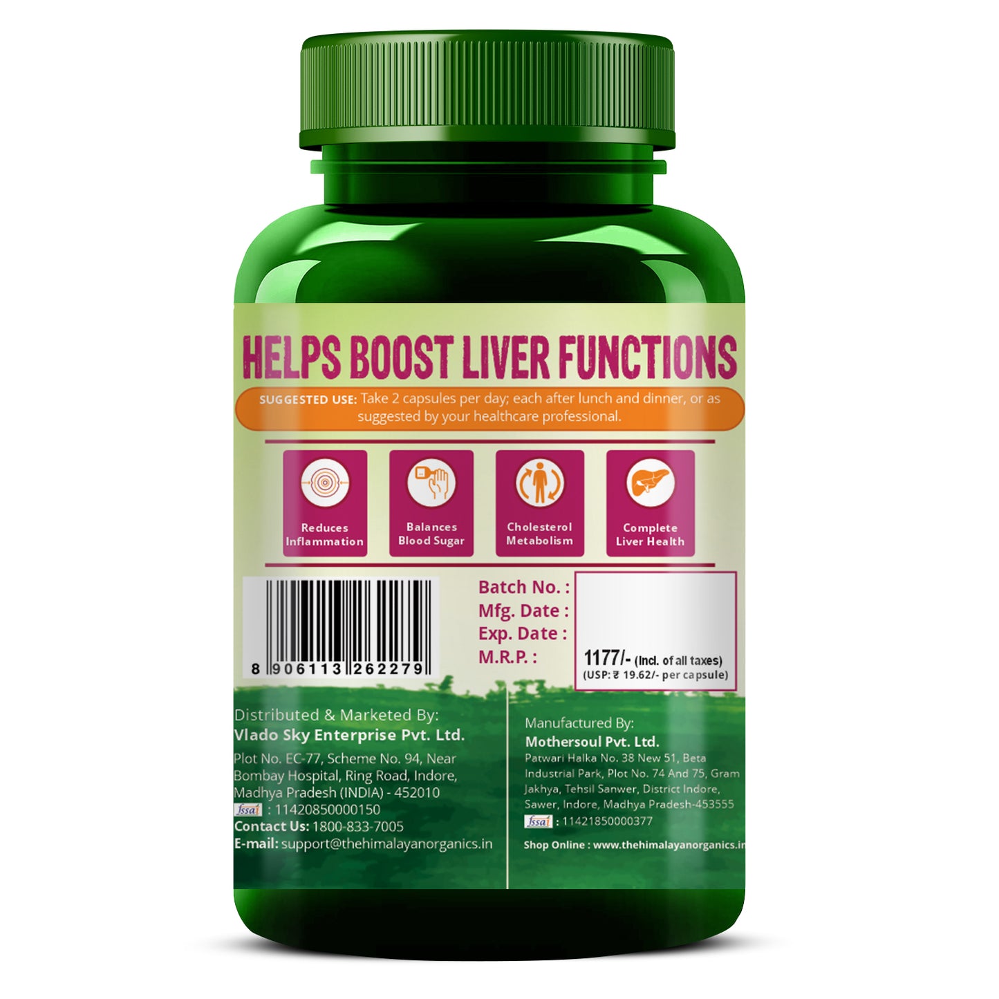 Vlado’s Plant-Based Liver Support with Milk Thistle