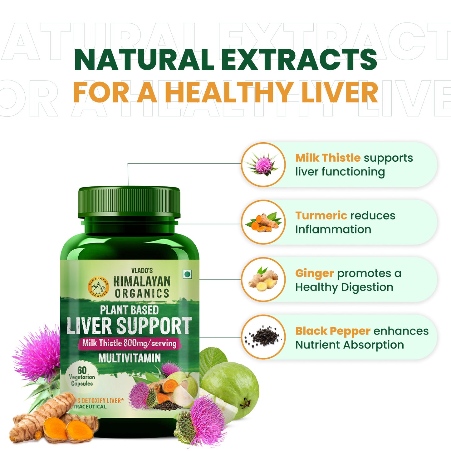 Vlado’s Plant-Based Liver Support with Milk Thistle