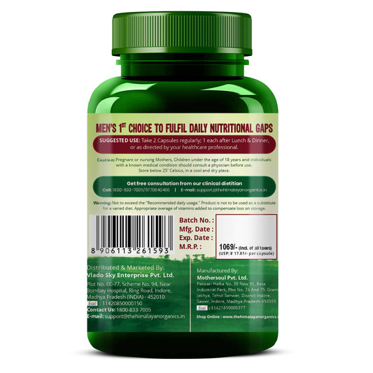 Vlado's Himalayan Organics Multivitamin Men | Natural & Whole Food