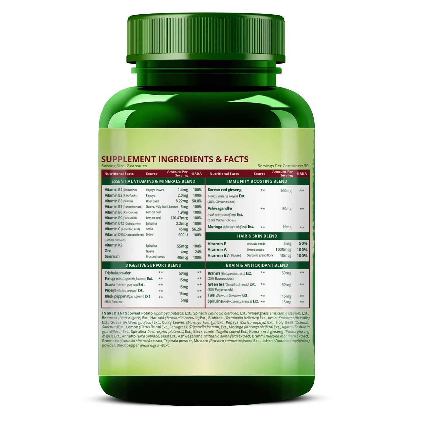 Vlado's Himalayan Organics Multivitamin Men | Natural & Whole Food