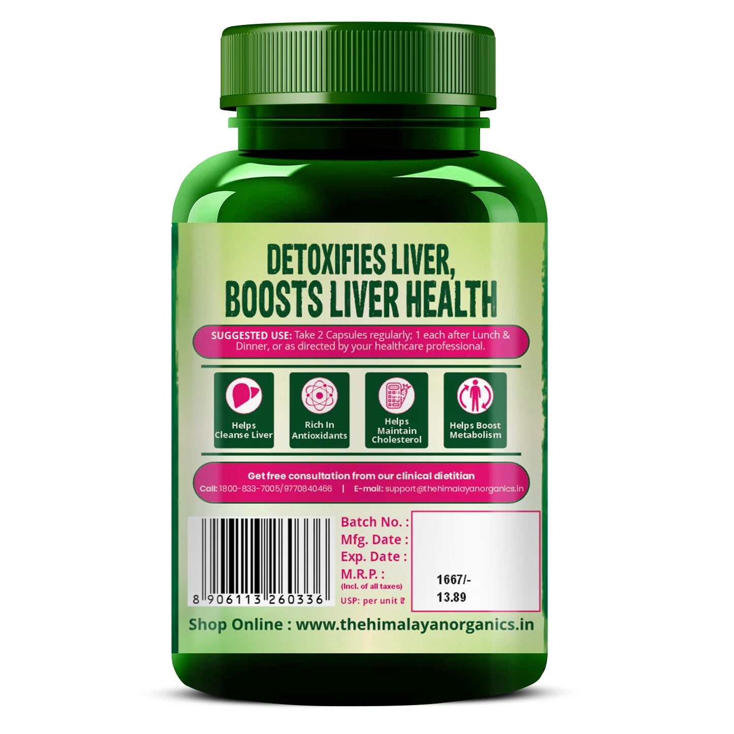 Vlado’s Himalayan Organics Milk Thistle for Liver Health