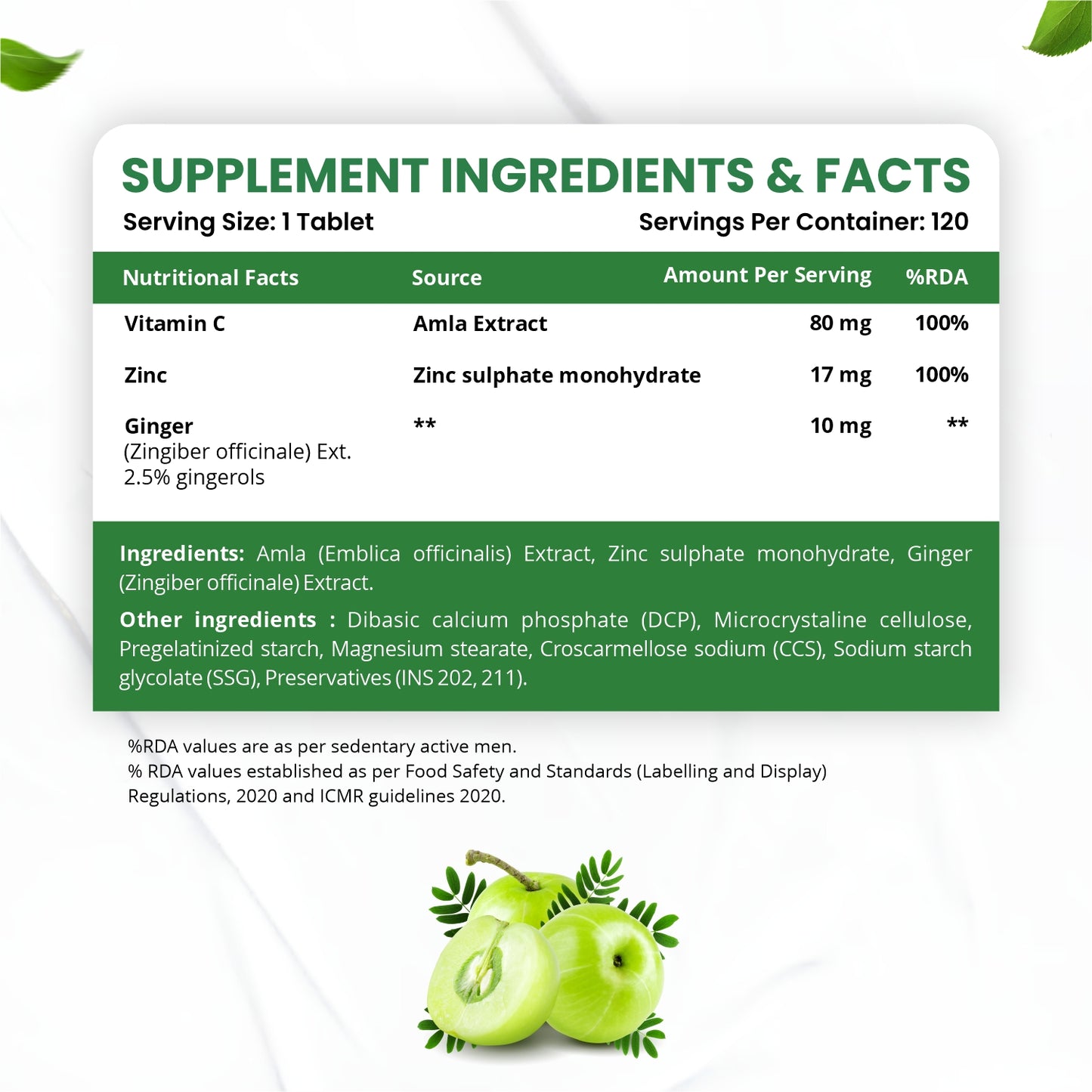 Vlado’s Himalayan Organics Vitamin C 1000mg | Amla & Zinc