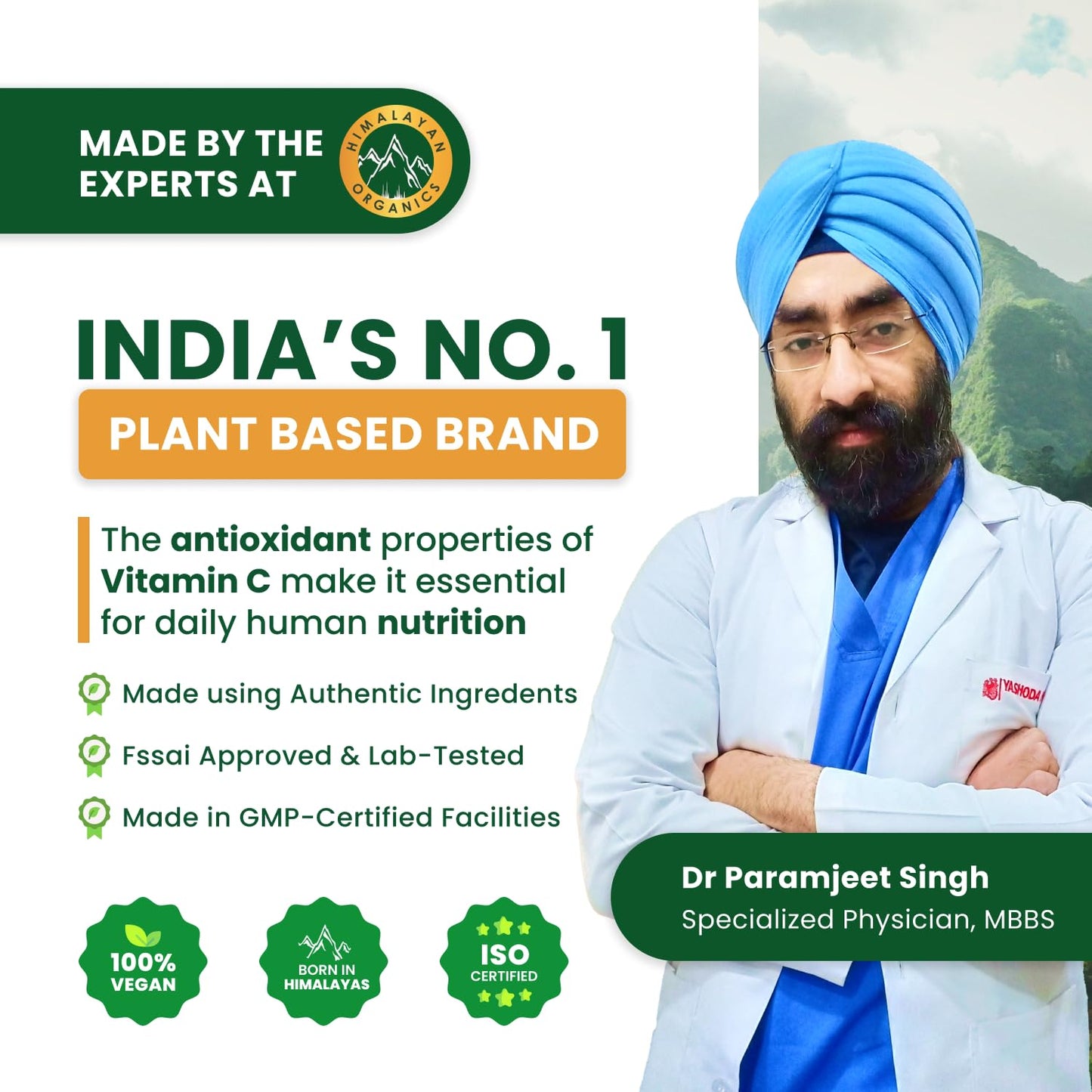 Vlado’s Himalayan Organics Vitamin C 1000mg | Amla & Zinc