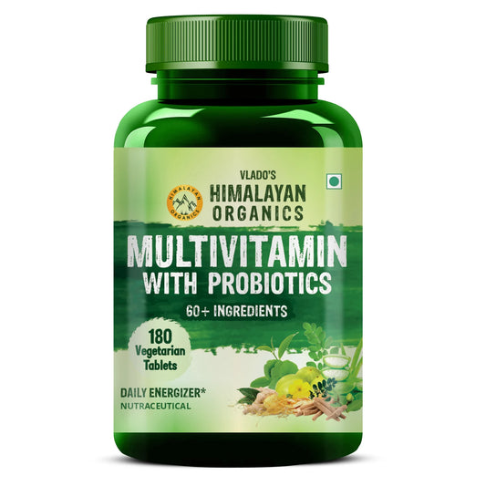 Vlado’s Himalayan Organics Multivitamin with Probiotics | 60 Ingredients