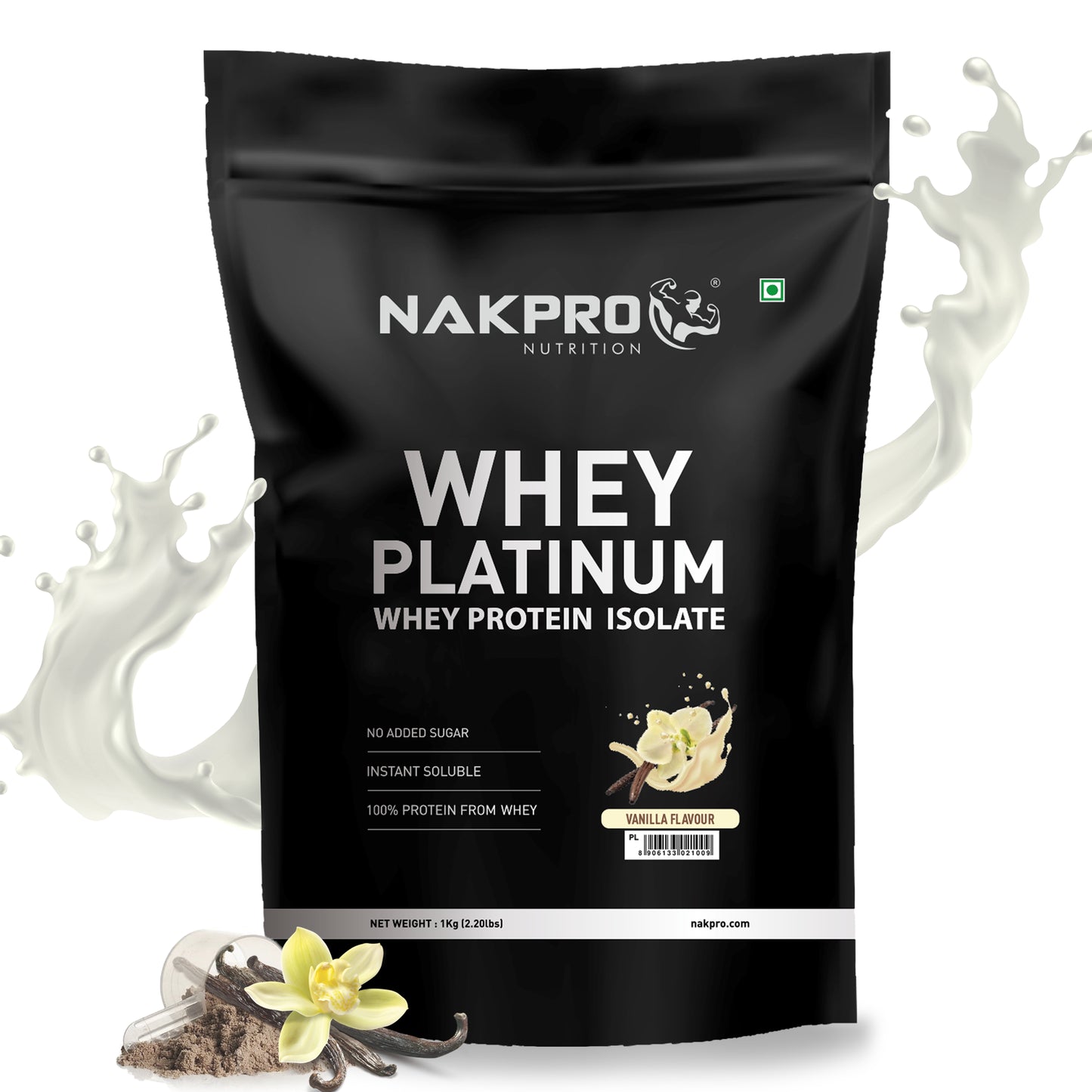 Nakpro Platinum 100% Whey Protein Isolate - 30g Protein Scoop