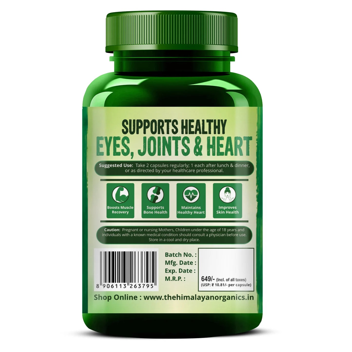 Vlado’s Himalayan Organics Vegan Omega 3 6 9 Capsules