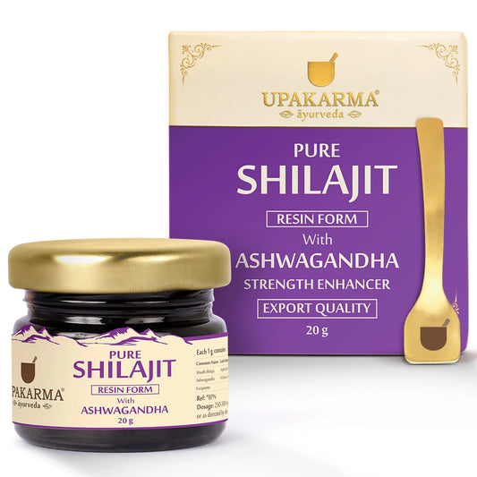 Upakarma Pure Shilajit Resin with Ashwagandha | Energy Boost