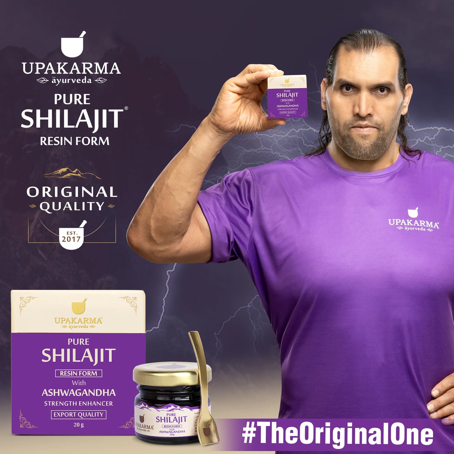 Upakarma Pure Shilajit Resin with Ashwagandha | Energy Boost