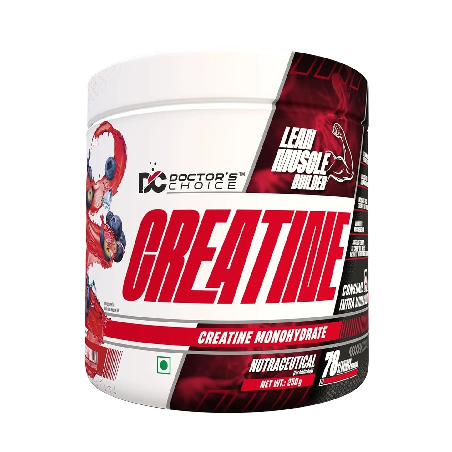 Doctor's Choice Creatine Monohydrate | 3g Pure Power Boost