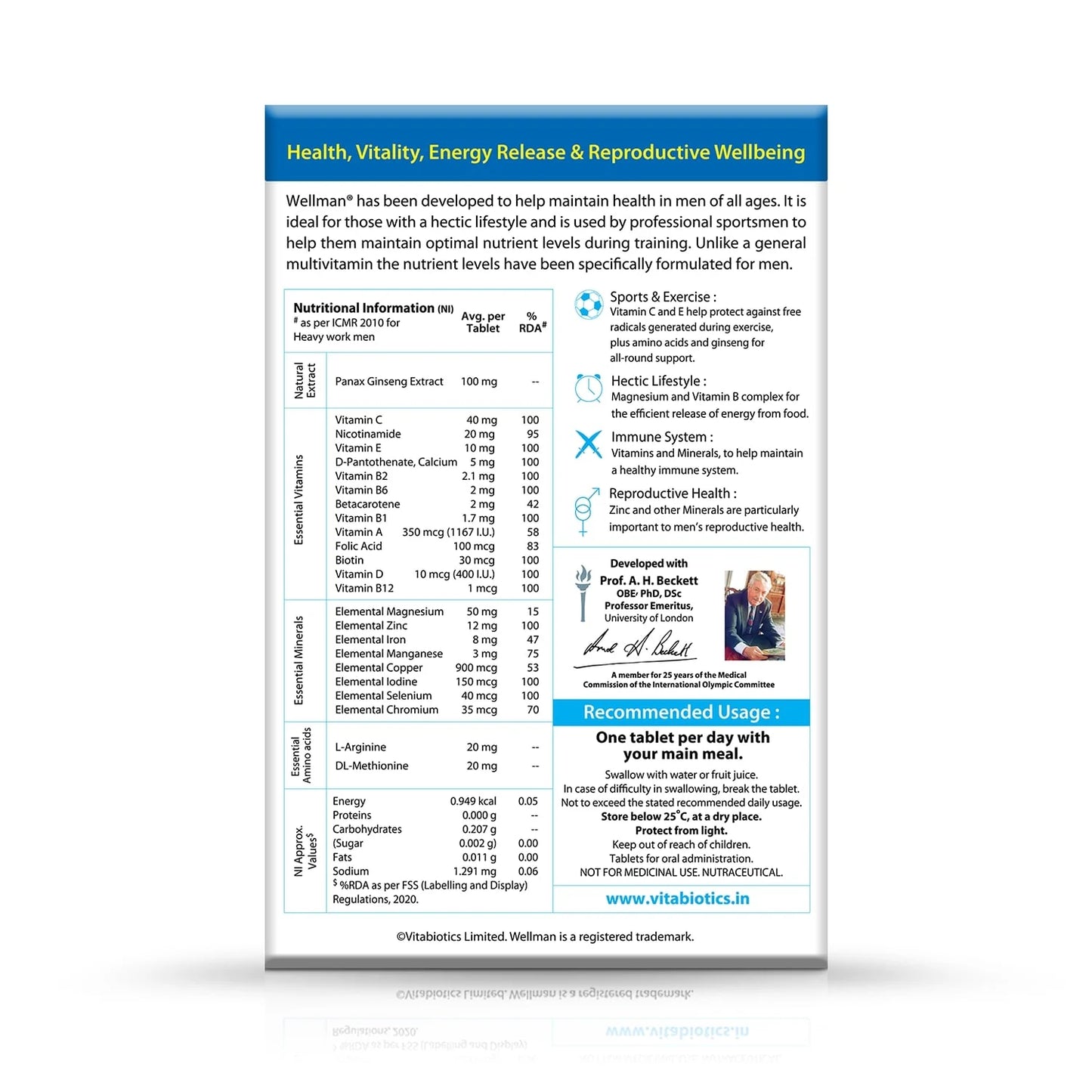 Wellman Multivitamin for Men | Gluten-Free Energy & Vitality
