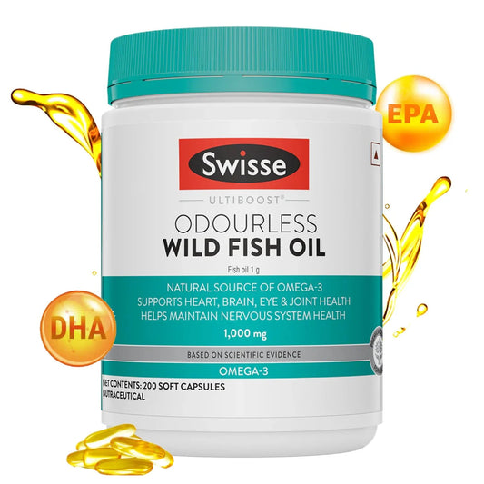 Swisse Ultiboost Wild Fish Oil 1000mg - Odourless & Pure