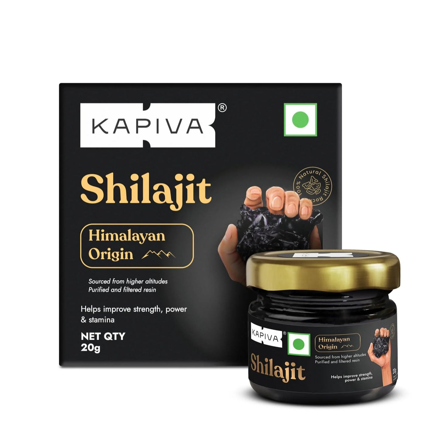 Kapiva Himalayan Shilajit Resin for Energy & Vitality