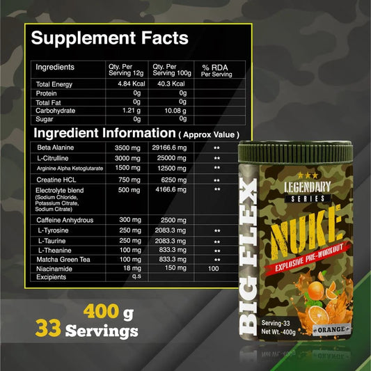 Bigflex Pre-Workout Nuke – Energy, Focus & Endurance Boost