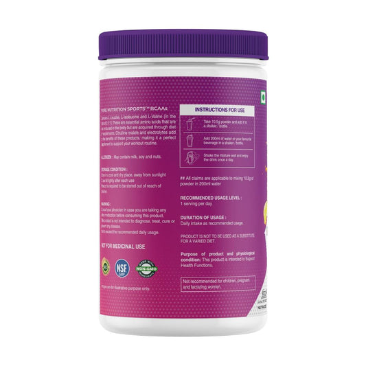 Pure Nutrition Sports BCAA – Lean Muscle & Recovery
