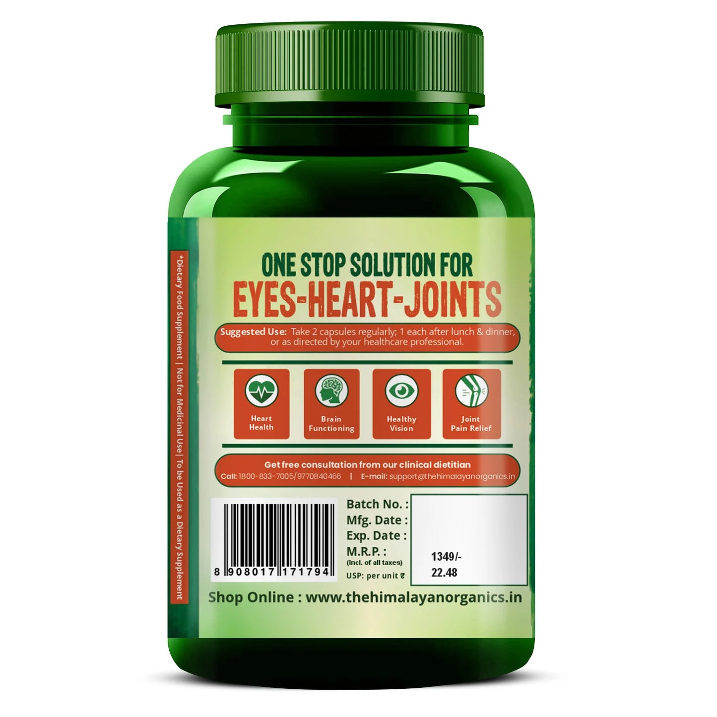 Vlado’s Himalayan Organics Vegan Omega 3 with DHA