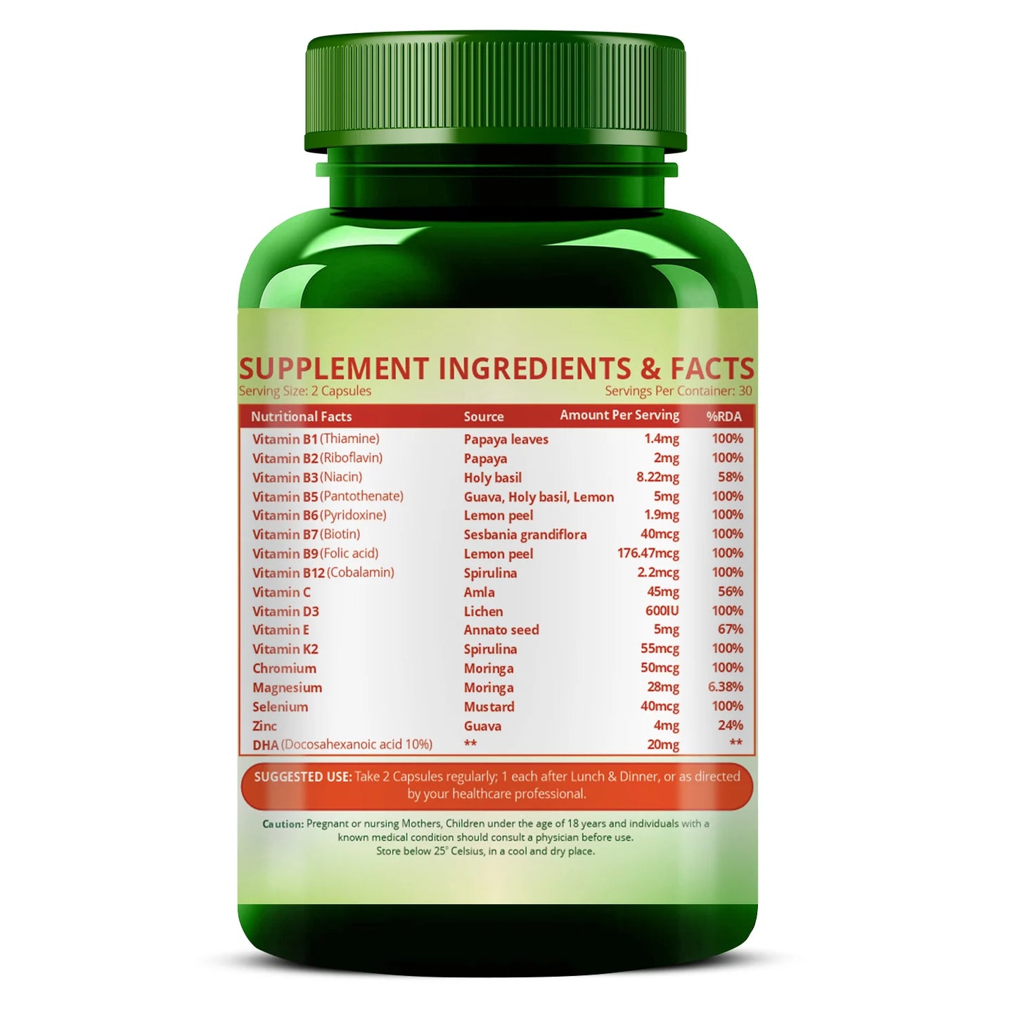 Vlado’s Himalayan Organics Plant-Based Multivitamin Omega 3