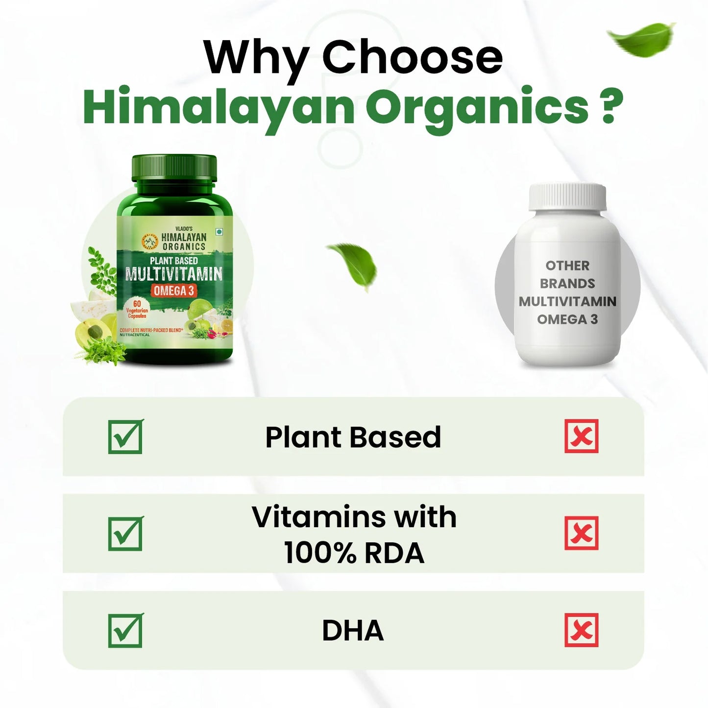Vlado’s Himalayan Organics Plant-Based Multivitamin Omega 3