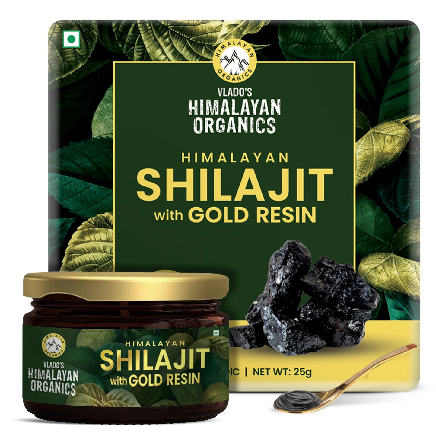 Vlado's Himalayan Organics Shilajit Gold Resin | Pure & Potent