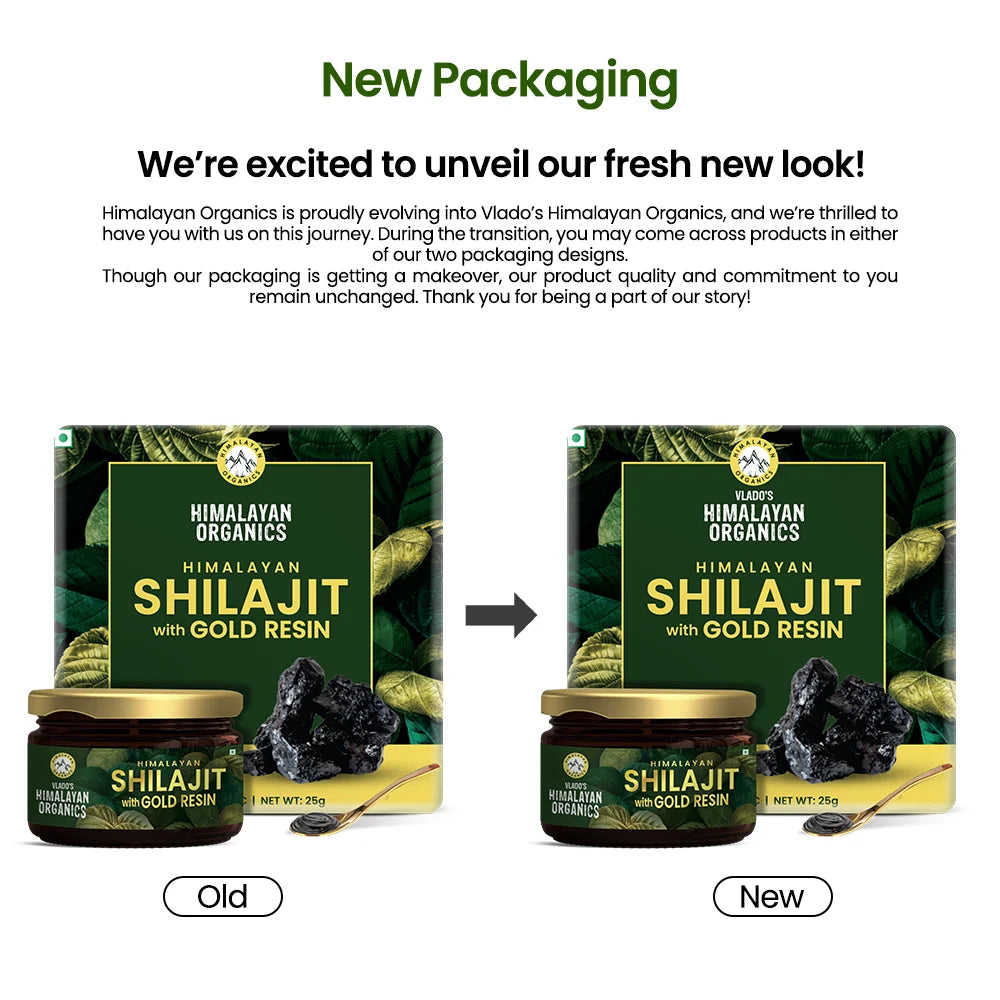 Vlado's Himalayan Organics Shilajit Gold Resin | Pure & Potent