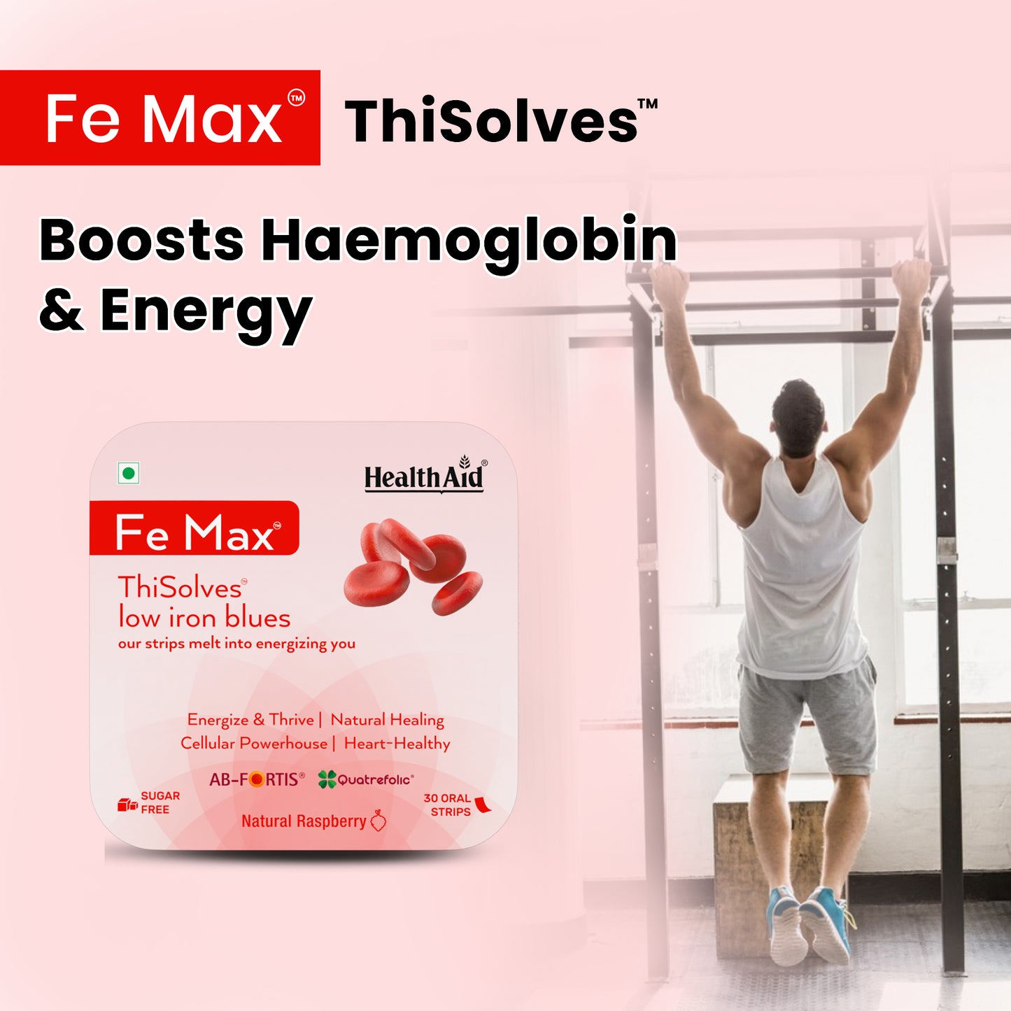 HealthAid Fe Max | Fast Absorbing Iron Oral Strips
