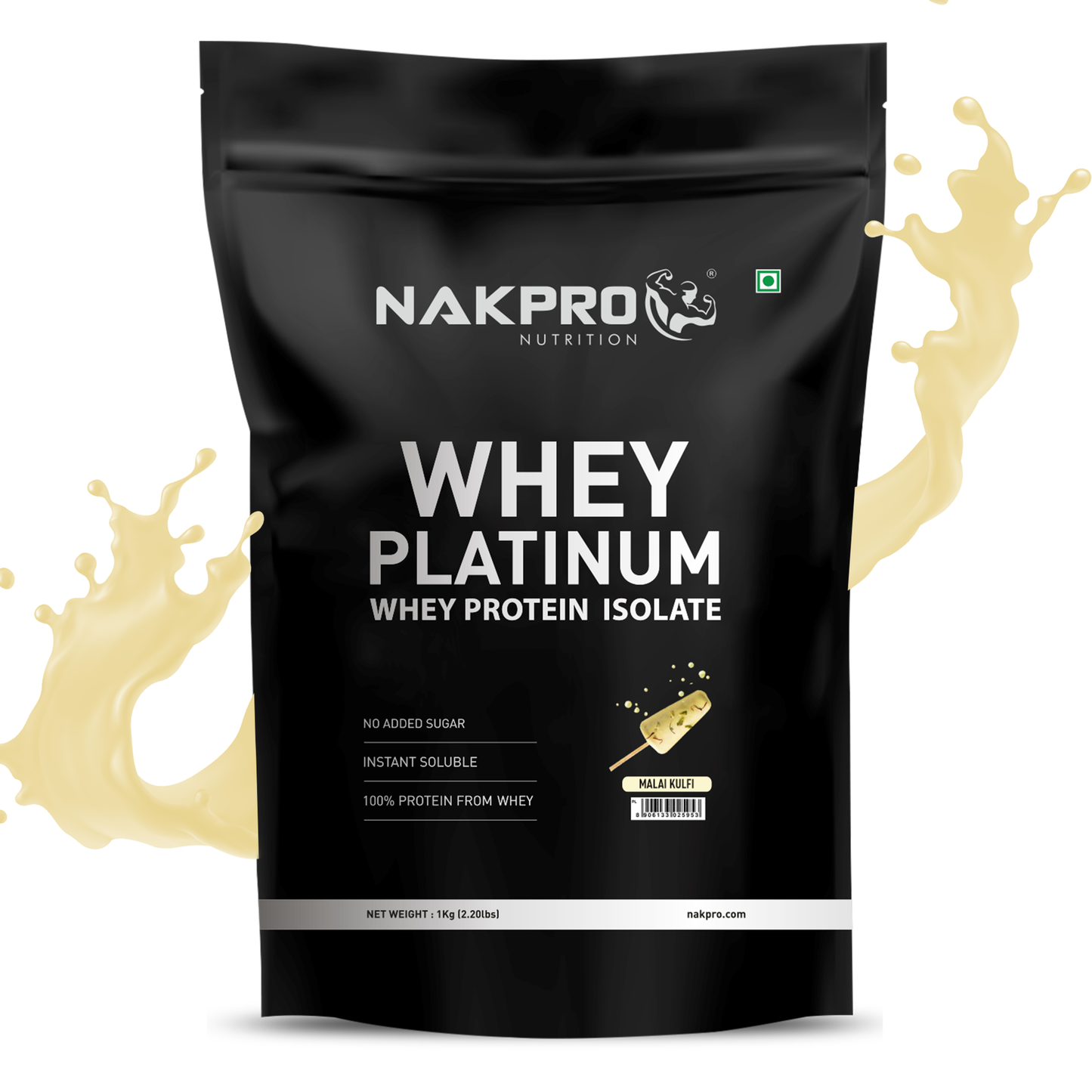 Nakpro Platinum 100% Whey Protein Isolate - 30g Protein Scoop