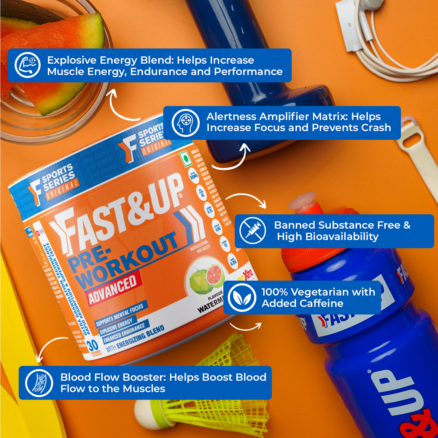 Fast&Up PreWorkout Advanced – Energy & Focus Boost