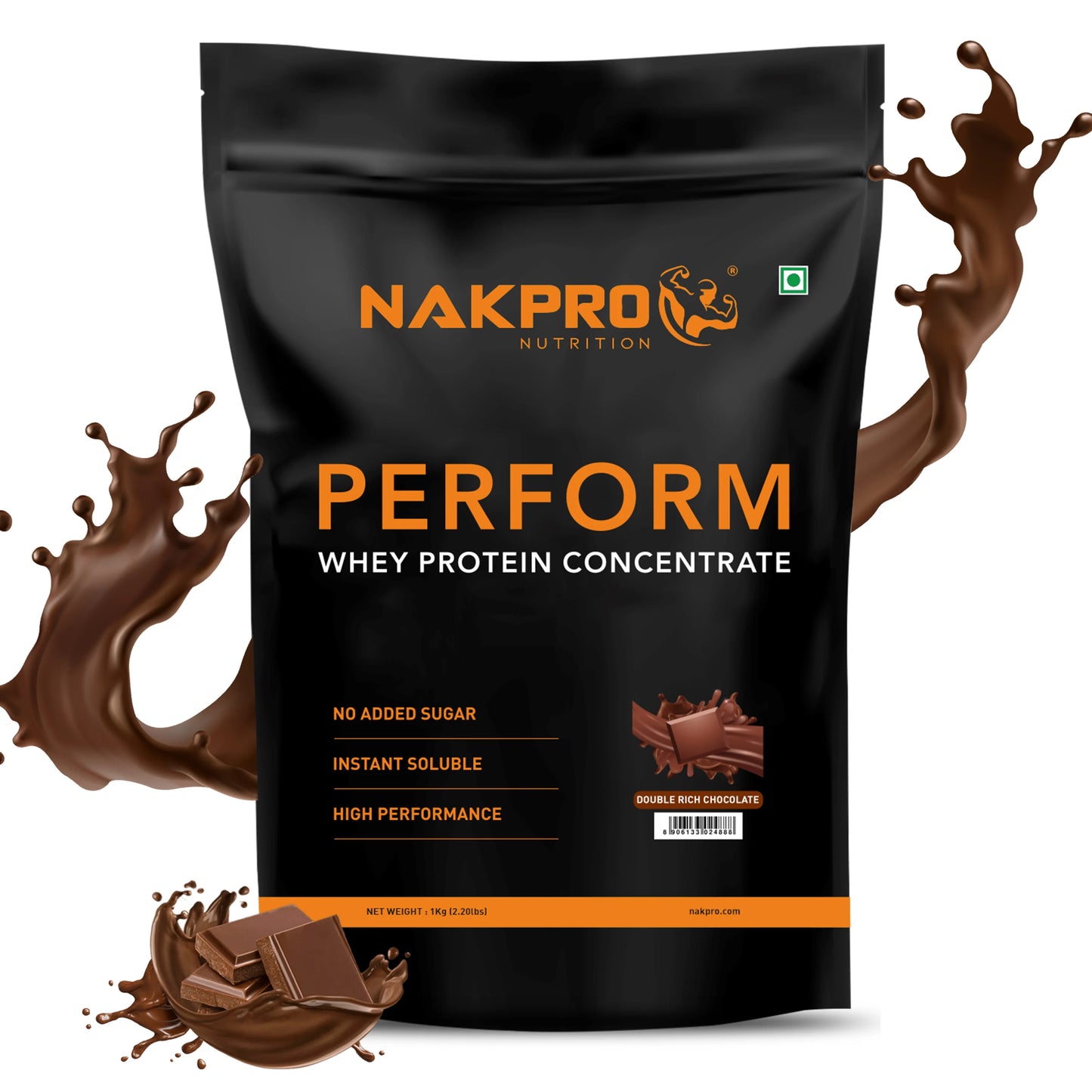 Nakpro Perform Whey Protein - 24g Protein, High BCAA