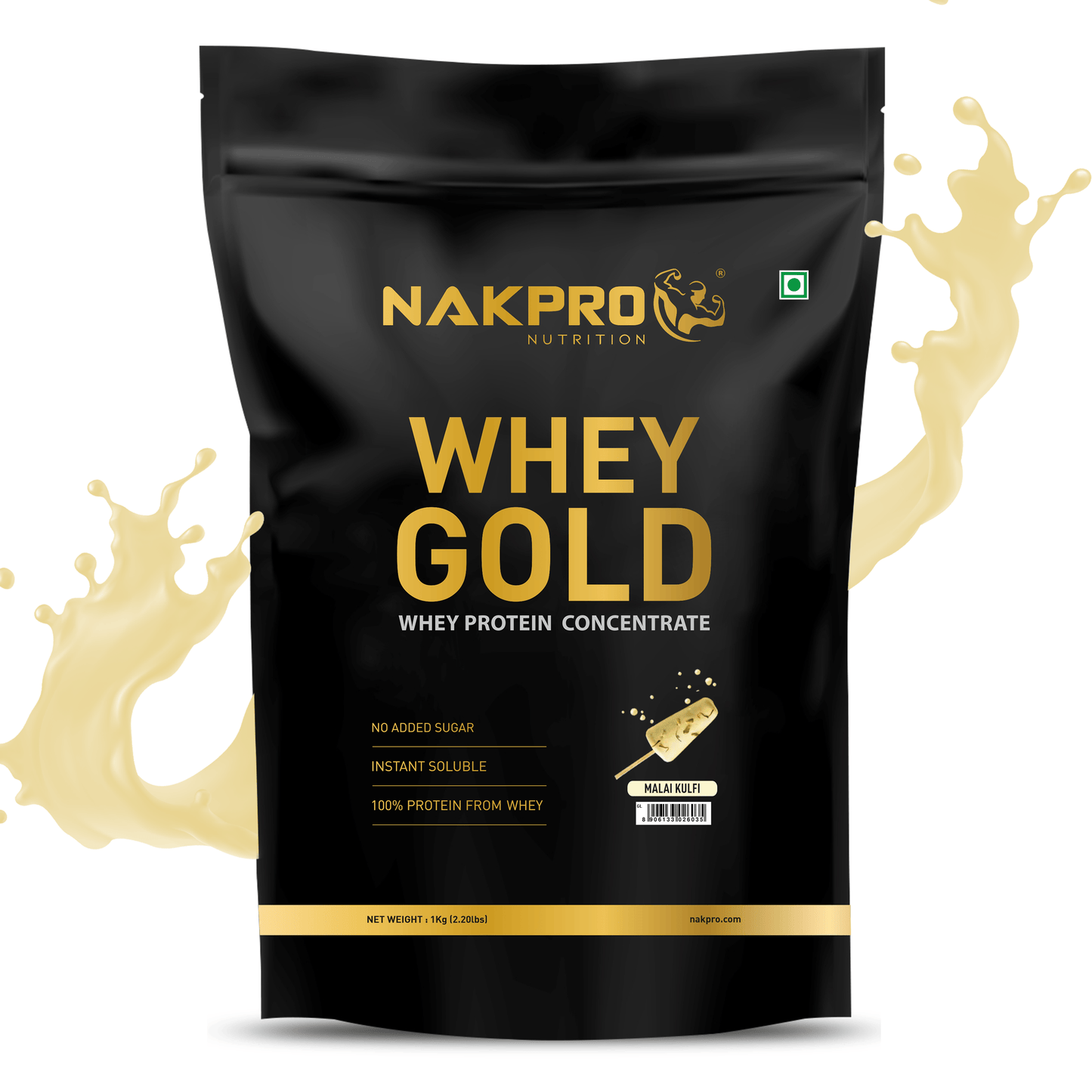 Nakpro Gold Whey Protein Concentrate - 25g Protein