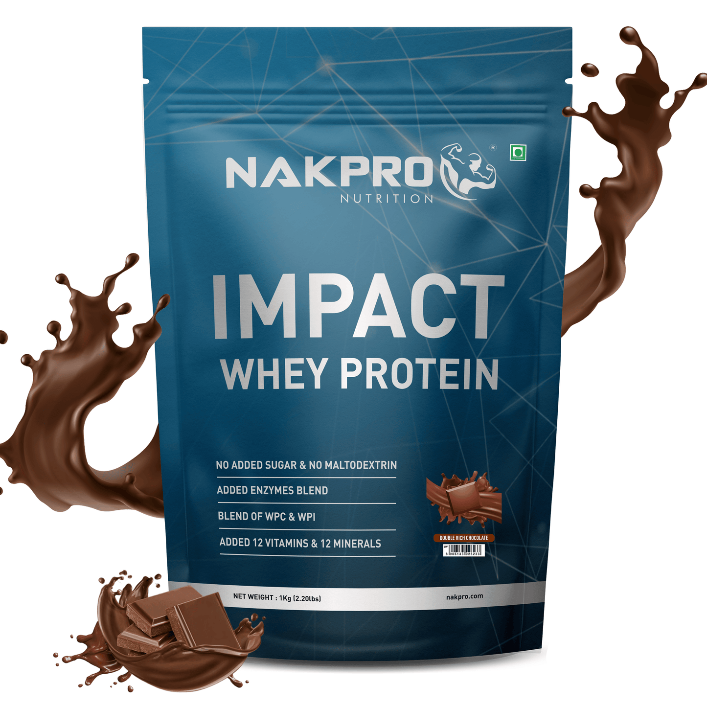 Nakpro Impact Whey Protein | 24g Protein & 4.9g BCAA