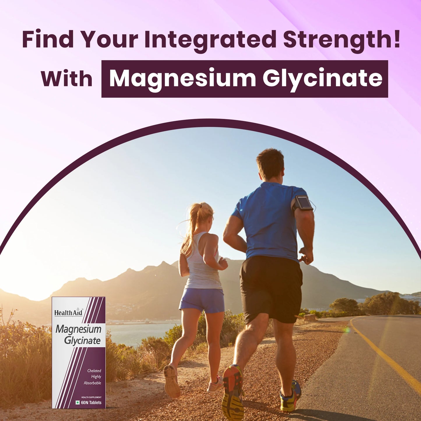 HealthAid Magnesium Glycinate with Zinc | Muscle & Sleep