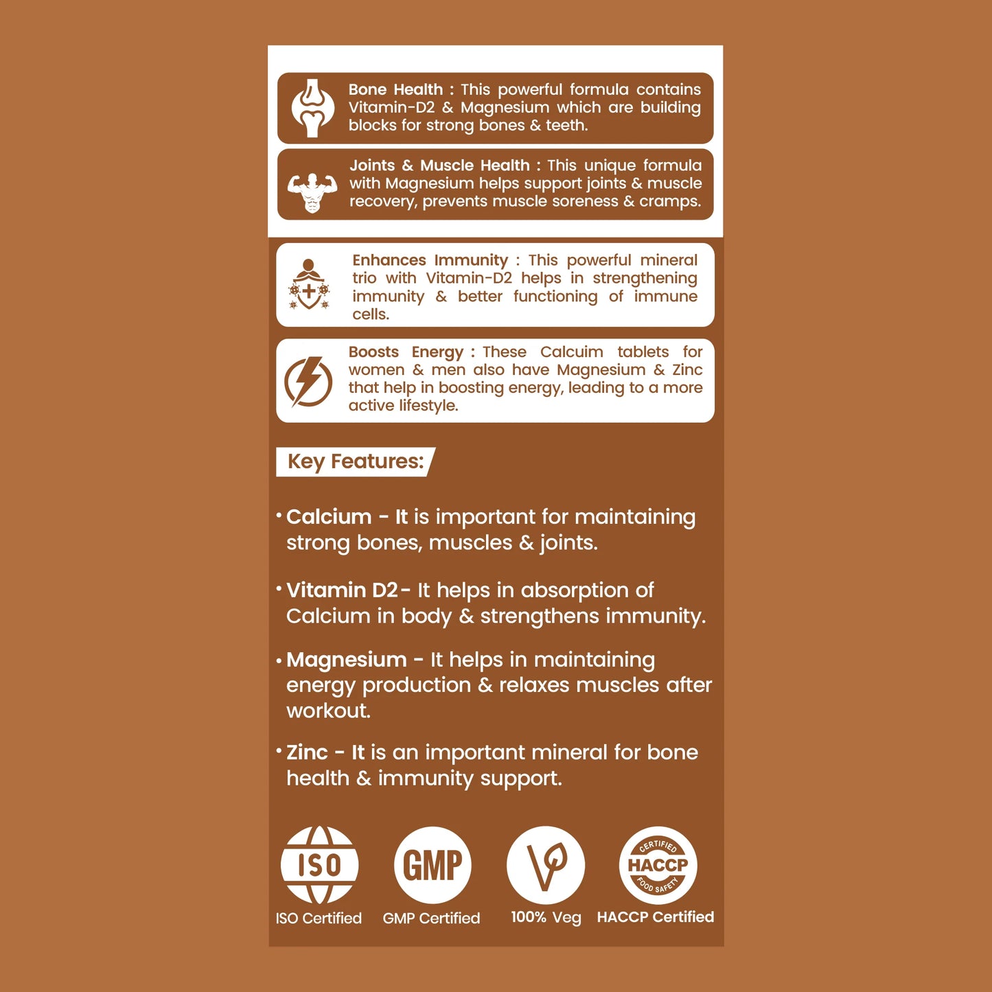 Dr. Morepen Calcium+ Advanced | Bone & Muscle Support