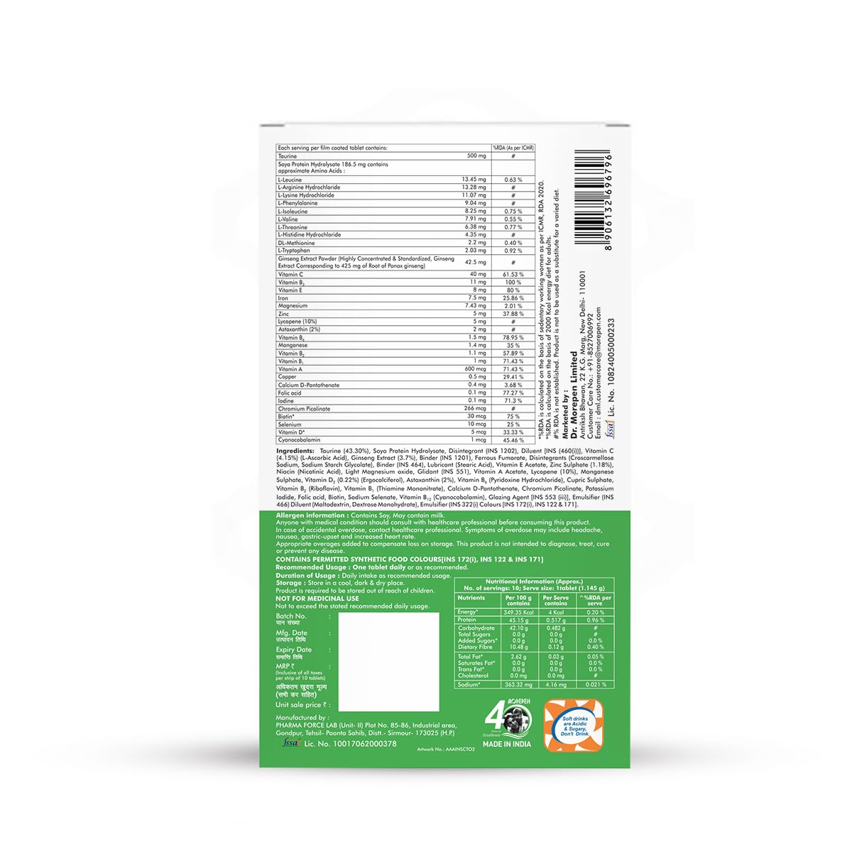Dr. Morepen Daily Multivitamin - Boost Energy & Immunity
