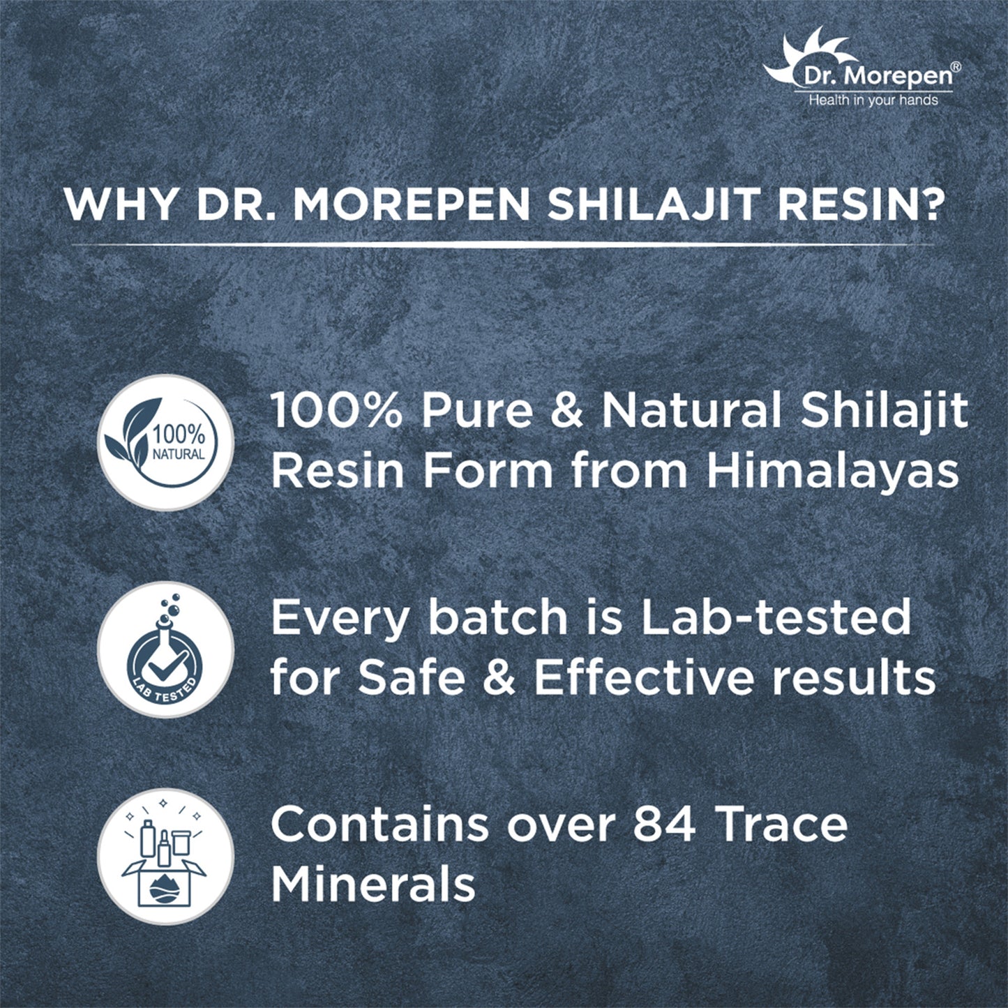 Dr. Morepen Natural Pure Shilajit | Energy & Stamina Boost
