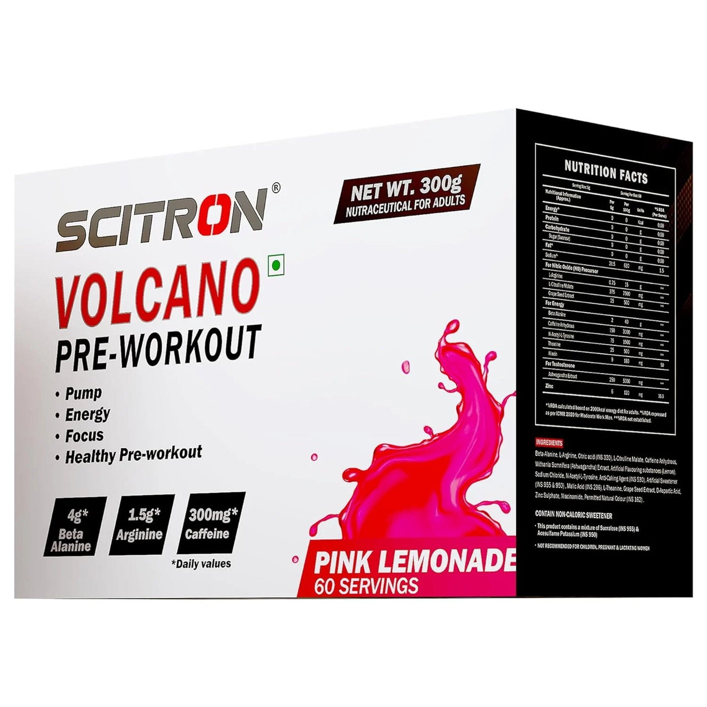 Scitron Volcano Pre Workout – Energy & Muscle Pumps