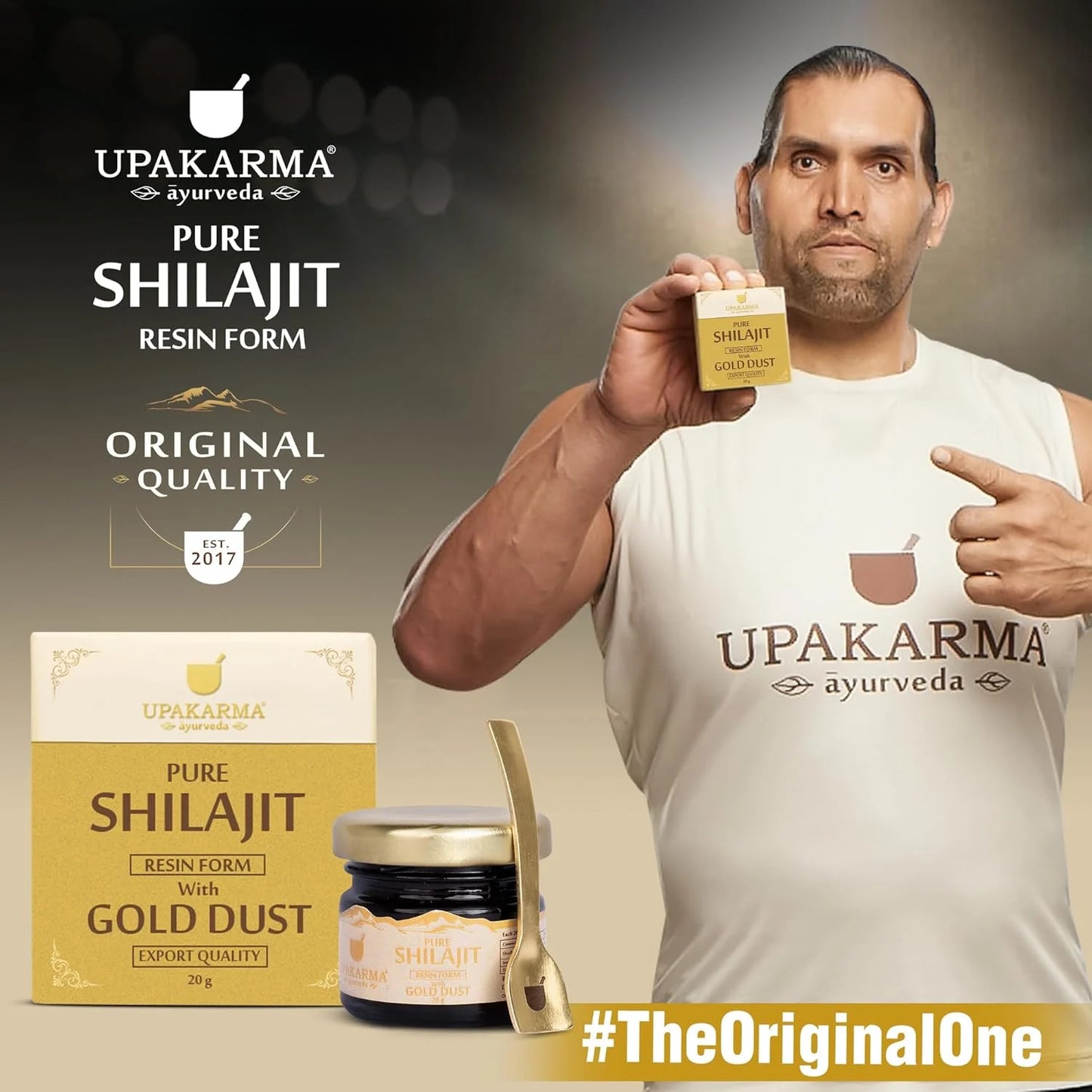 Upakarma Ayurveda Shilajit Resin with Gold Dust