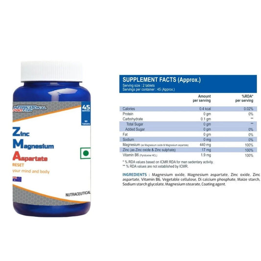 International Protein Zinc Magnesium Aspartate | Muscle & Energy