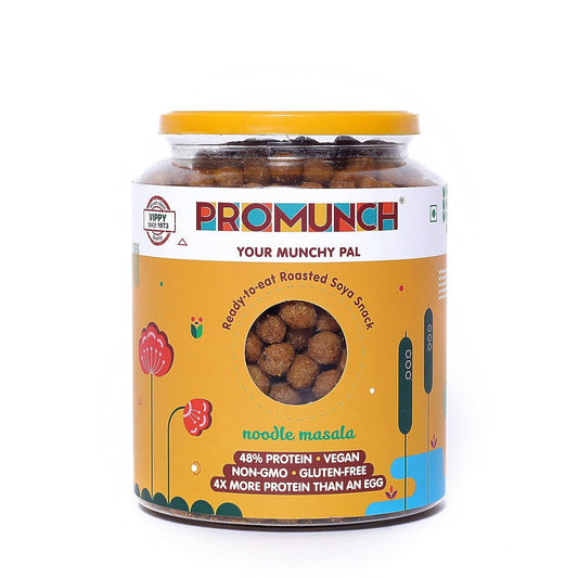 PROMUNCH Roasted Soya Snack Noodle Masala 300gm | High Protein