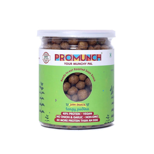PROMUNCH Roasted Soya Snack Tangy Pudina, 150 gm