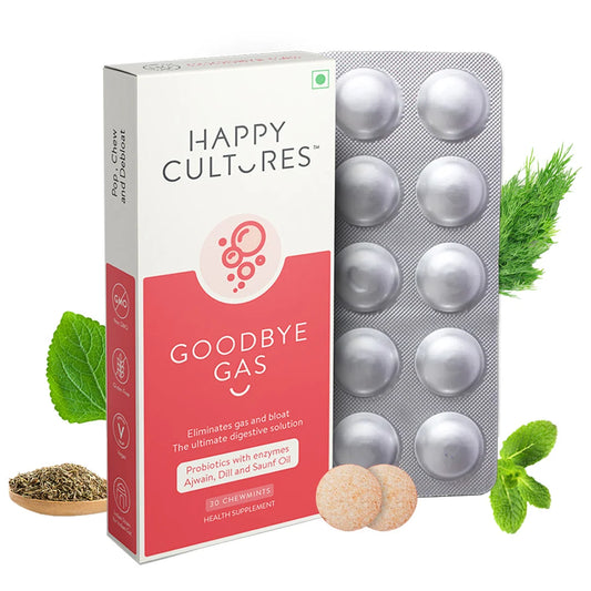 Velbiom Happy Cultures Goodbye Gas Chewmints