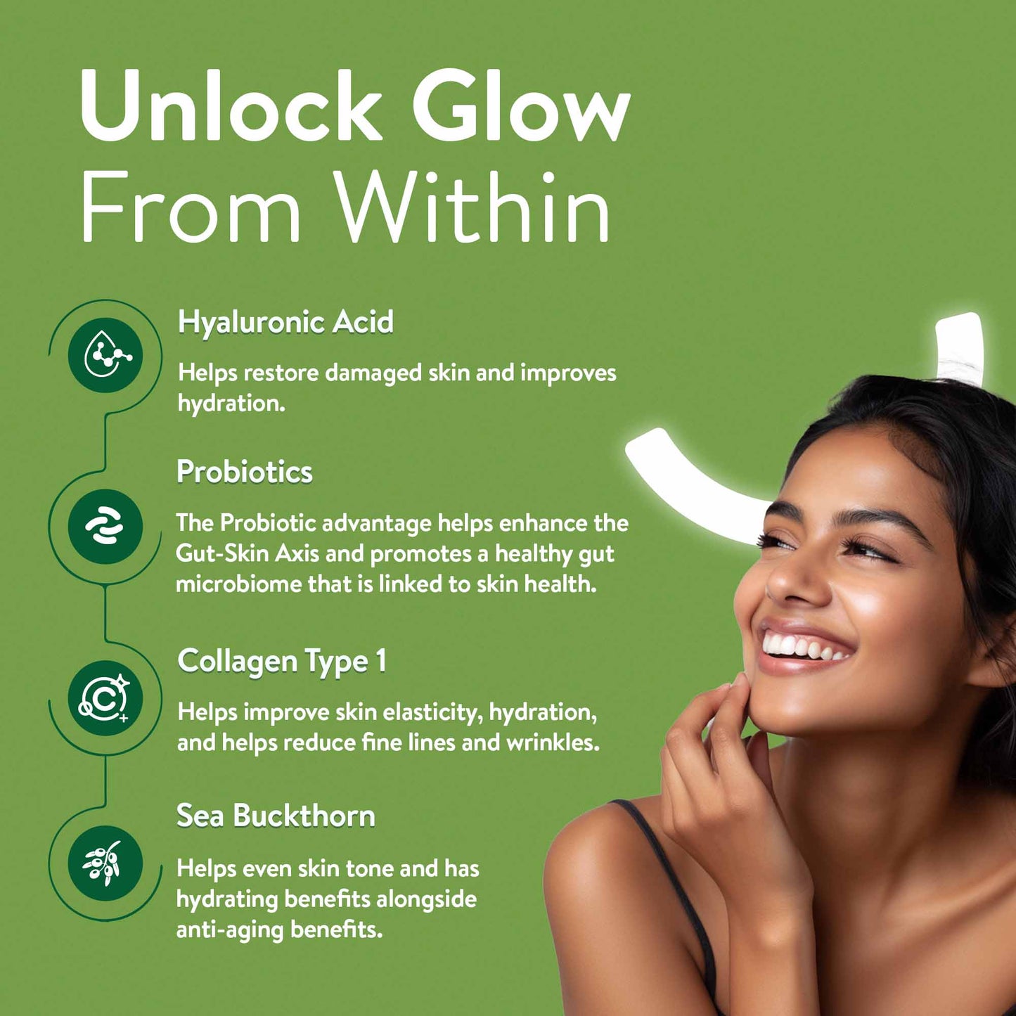 Velbiom Happy Cultures Grow and Glow | Hair & Skin Gummies