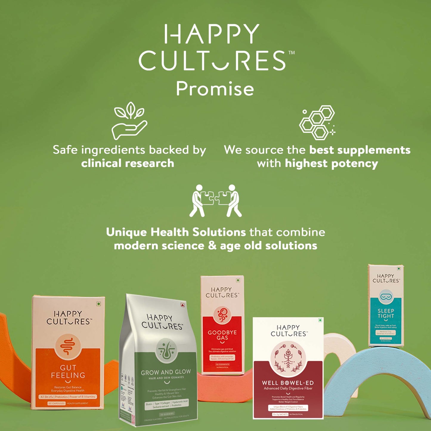 Velbiom Happy Cultures Grow and Glow | Hair & Skin Gummies