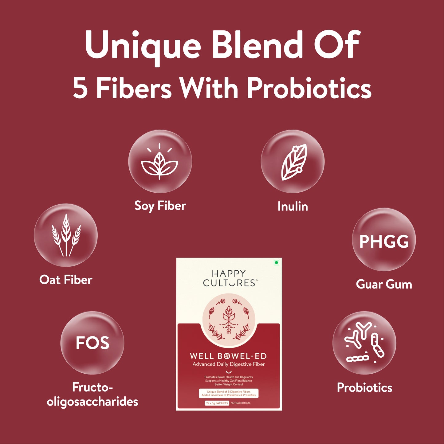 Velbiom Well Bowel-Ed | Happy Cultures Digestive Support