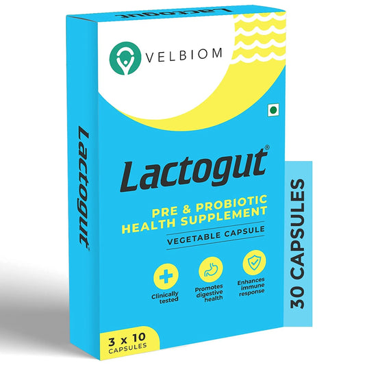 Velbiom Lactogut | Probiotic Supplement for Gut & Immunity