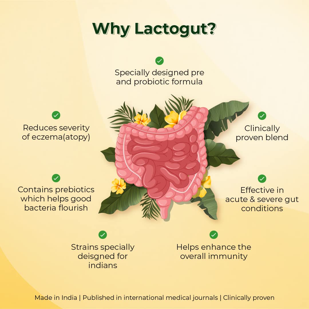 Velbiom Lactogut | Probiotic Supplement for Gut & Immunity