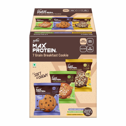 RiteBite Max Protein Cookies | 10g Protein & 7 Grains